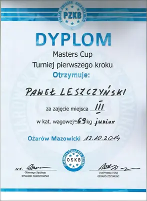 Dyplom OSKB 2014 - 01 leszczynski ozarow 10 2014