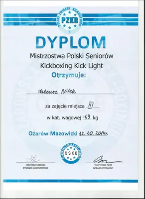 Dyplom OSKB 2014 - 01 nitek ozarow 10 2014