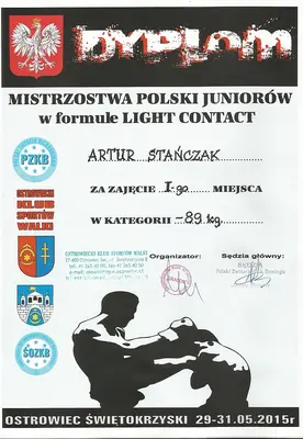 Dyplom OSKB 2015 - 02 artur stanczak maj 2015