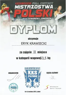 Dyplom OSKB 2015 - 04 eryk krawiecki kwiecien 2015