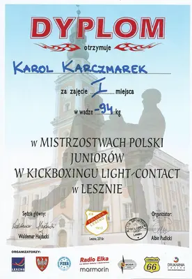 Dyplom OSKB 2016 - Leszno karczmarek