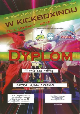 Dyplom OSKB 2016 - Y eryk krawiecki 2016