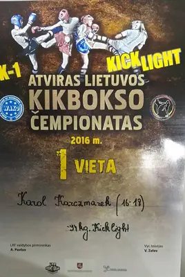 Dyplom OSKB 2016 - Y karol karczmarek wilno 2016