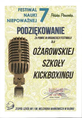 Dyplom OSKB 2018 - Z podziekowanie 2018