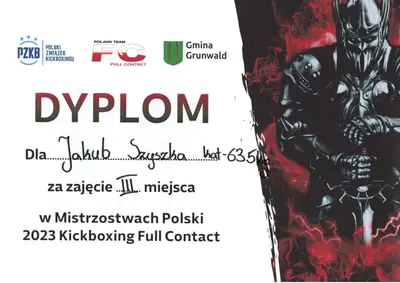 Dyplom OSKB 2023 - Jakub szyszka 2023
