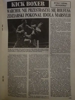 Kick Boxer: „Zdziarski pokonał idola Marsylii” – relacja z wygranego pojedynku z zawodowym mistrzem świata Christianem Battestim, Marsylia 1993
