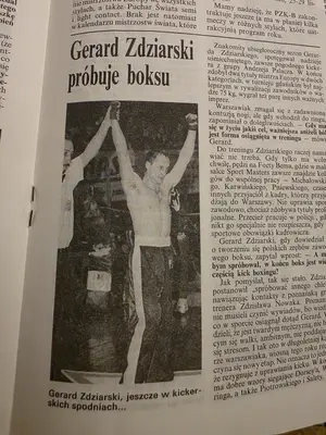 „Gerard Zdziarski próbuje boksu” – artykuł o przejściu z kickboxingu do boksu zawodowego